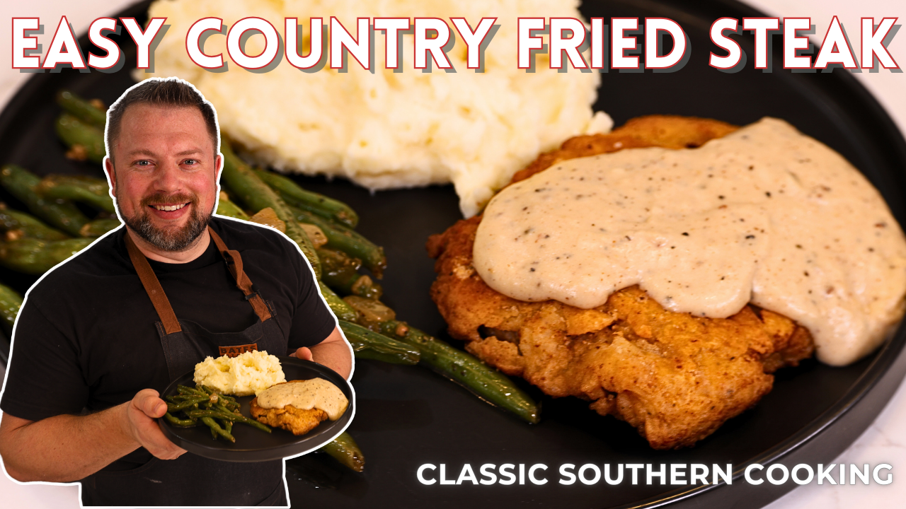 Easy Country Fried Steak & Black Pepper Gravy