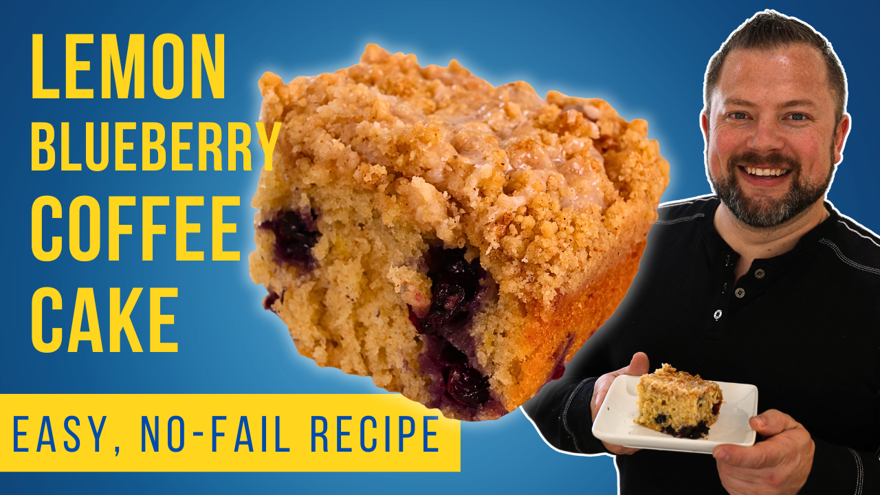 The Perfect Lemon-Blueberry Coffee Cake | Soft and Buttery with an Irresistible Crumb Topping